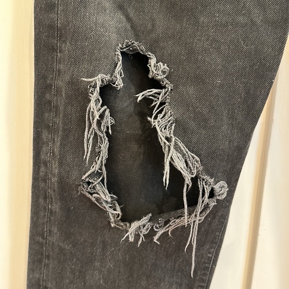 Agolde Black Ripped Jeans - Picture 5 of 5